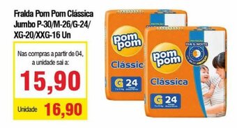 Spani Atacadista Fralda Pom Pom Classica Jumbo oferta