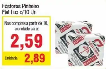 Spani Atacadista Fosforos Pinheiro Fiat Lux c/10 un oferta