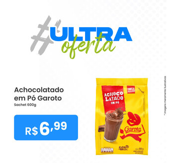 Ultrabox Achocolatado em po Garoto 600g oferta