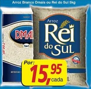 Supermercados Guanabara Arroz Branco Dmais ou Rei do Sul 5kg oferta