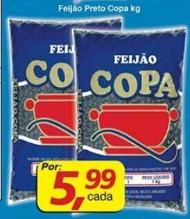 Supermercados Guanabara Feijao Preto Copa 1kg oferta