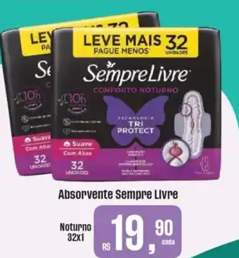 Supermercados Mateus Absorvente Sempre Livre oferta