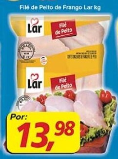 Supermercados Guanabara File de Peito de Frango Lar 1kg oferta