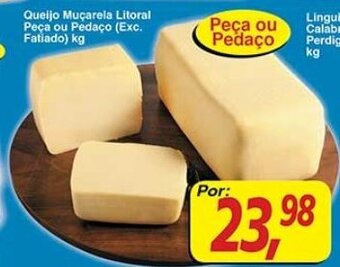 Supermercados Guanabara Queijo Mucarela Litoral peca pu pedaco 1kg oferta
