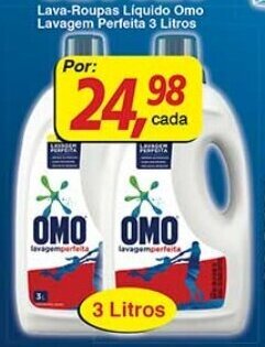 Supermercados Guanabara Lava-roupas Liquido Omo Lavagem Perfeita 3L oferta