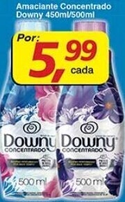 Supermercados Guanabara Amaciante Concentrado Downy 450ml/500ml oferta