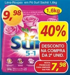 Supermercados Guanabara Lava-Roupas em po Surf Sache 1.6kg oferta