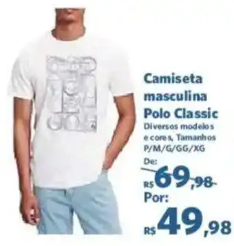 Sam's Club Camiseta masculina Polo Classic oferta