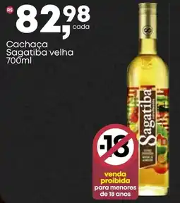 Frangolândia Cachaça Sagatiba velha oferta