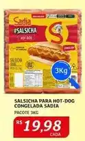 Assaí Atacadista Sadia - salsicha para hot-dog congelada oferta