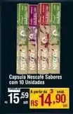 Max Atacadista Nescafé - capsula sabores com 10 unidades oferta