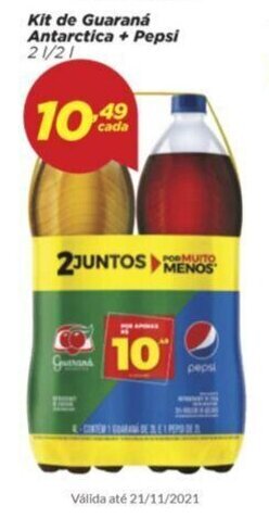 Dia Kit de Guarana Antarctica + Pepsi 2L/2L oferta