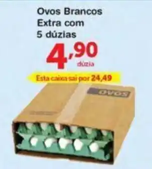 Roldão Ovos Brancos Extra com 5 Duzias oferta