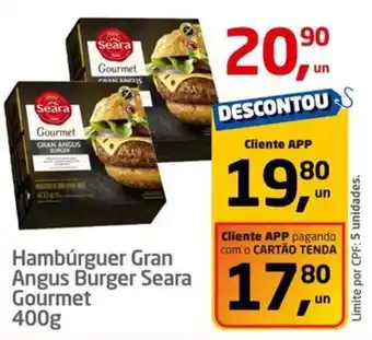 Tenda Atacado Hambúrguer Gran Angus Burger Seara Gourmet oferta