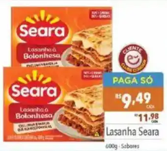Supermercados Condor Lasanha Seara oferta