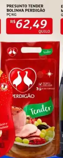 Assaí Atacadista Presunto tender bolinha perdigão pc/kg oferta