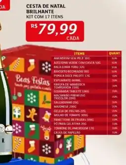 Assaí Atacadista Cesta de natal brilhante oferta