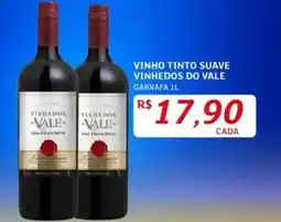 Assaí Atacadista Vinho tinto suave vinhedos do vale garrafa oferta