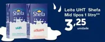 Roldão Leite UHT Shefa Mid tipos 1L oferta