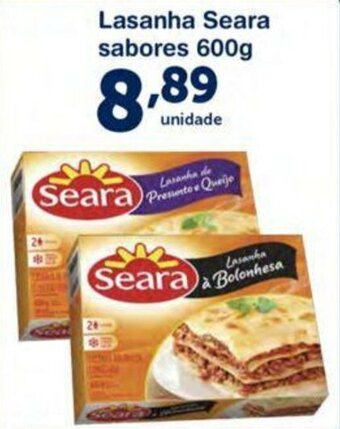 Roldão Lasanha Seara sabores 600g oferta
