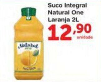 Roldão Suco Integral Natural One Laranja 2L oferta