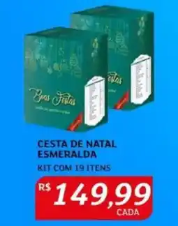 Cesta de natal esmeralda