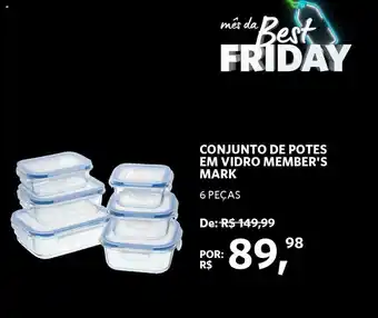 Sam's Club Conjunto de Potes + Em Vidro Member's Mark oferta
