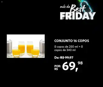 Sam's Club Conjunto 16 Copos oferta