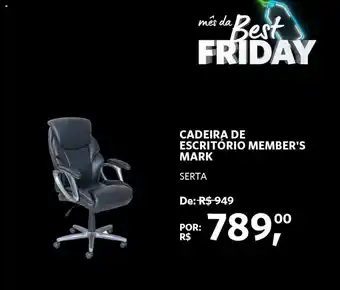Sam's Club Cadeira de + Escritorio Member's Mark oferta
