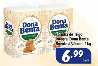 Shibata Supermercados Farinha de trigo integral Dona Benta Biovita a Vacuo 1kg oferta