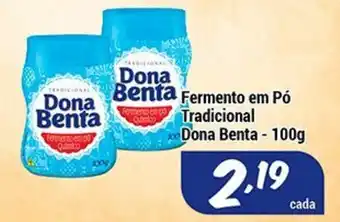 Shibata Supermercados Fermento em po Tradicional Dona Benta 100g oferta