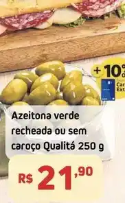 Extra Qualitá - azeitona verde recheada ou sem caroço qualità oferta