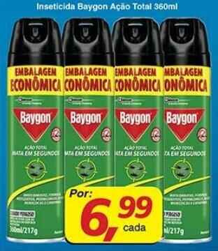 Supermercado Catalão  INSETICIDA BAYGON ACAO TOTAL 300ML GRATIS 150ML