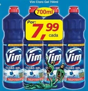 Supermercados Guanabara Vim Cloro Gel 700ml oferta