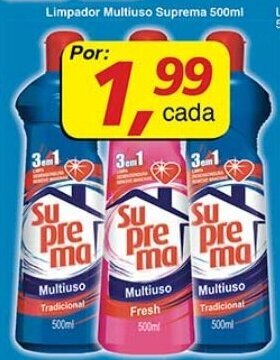 Supermercados Guanabara Limpador Multiuso Suprema 500ml oferta