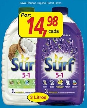 Supermercados Guanabara Lava Roupas Liquido Surf 3L oferta