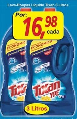 Supermercados Guanabara Lava-roupas liquido Tixan 3L oferta