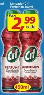 Supermercados Guanabara Limpador Cif Perfumes 450ml oferta