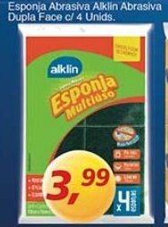 Supermercados Guanabara Esponja Abrasiva Alklin Abrasiva Dupla Face c/4 unids. oferta
