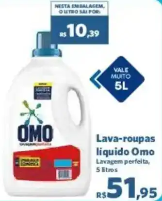 Sam's Club Lava-roupas liquido Omo Lavagem perfeita, oferta