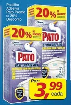 Pastilha Adesiva Pato Promo c/ 20% desconto
