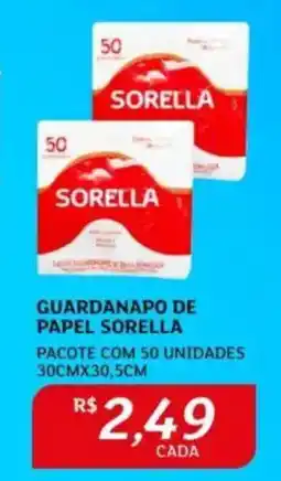 Assaí Atacadista Guardanapo de papel sorella oferta
