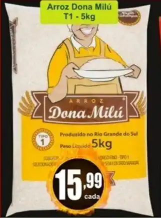 Arroz Dona Milu Tp1 5kg