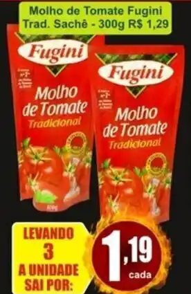 Molho de Tomate Fugini Trad. sache 300g