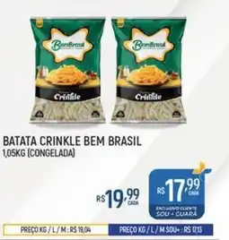 Batata crinkle bem brasil (congelada)