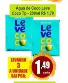 Agua de coco Leve Coco 200ml