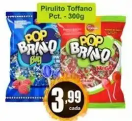 Sol Supermercados Pirulito Toffano pct 300g oferta