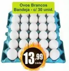 Ovos Brancos bandeja c/ 30 unid.