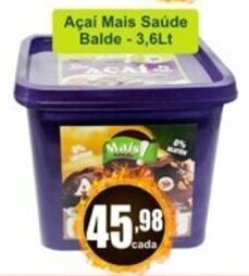 Acai Mais Saude balde 3.6L