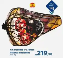 Sam's Club Vale - kit presunto cru jamon reserva haciendas oferta